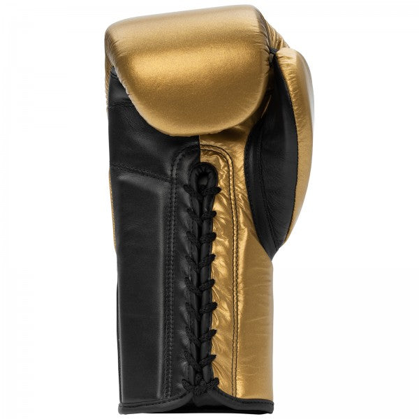 TYPHOON Leather Boxing Gloves Gold/Black BENLEE